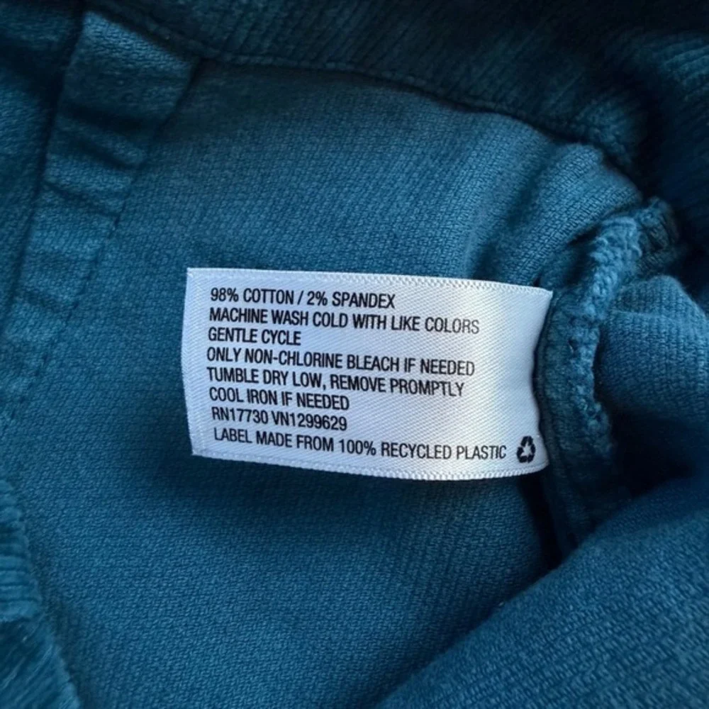 Wild‎ Fable 6 Teal Blue Corduroy Mini Skirt Stretch Indie Y2K Academia Cargo